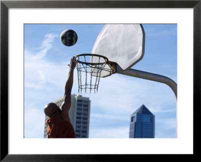 Urban Basketball Action by Kevin Radford Pricing Limited Edition Print image