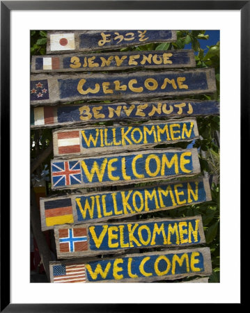 Welcome Signs, Laem Tong Beach, Phi Phi Don Island, Thailand, Southeast Asia, Asia by Sergio Pitamitz Pricing Limited Edition Print image