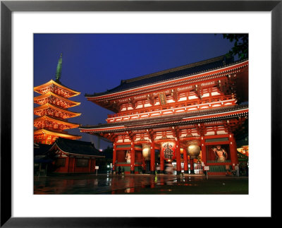 Senso-Ji Temple At Dusk, Asakusa, Tokyo, Japan by Greg Elms Pricing Limited Edition Print image
