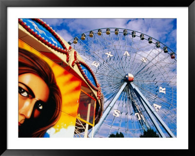 Ferris Wheel And Fairground Ride, Texas State Fair, Fair Park, Dallas, United States Of America by Richard Cummins Pricing Limited Edition Print image