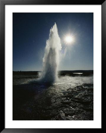 View Of A Geyser Called Strokkur, The Churn, Located Near Geysir by Emory Kristof Pricing Limited Edition Print image