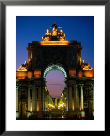 Statue At Night, Portugal by Peter Adams Pricing Limited Edition Print image