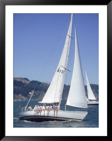 42 Foot Beneteau Sailboat, San Francisco, Ca by Reid Neubert Pricing Limited Edition Print image