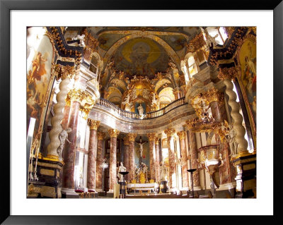 Hofkirche Chapel In The Residenz Palace, Baroque, Wurzburg, Germany by Bill Bachmann Pricing Limited Edition Print image