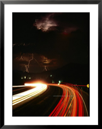 Lightning On The Freeway by Michael Nichols Pricing Limited Edition Print image