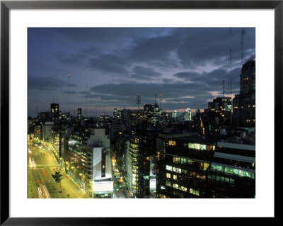 Buenos Aires, Argentina At Night by Walter Bibikow Pricing Limited Edition Print image