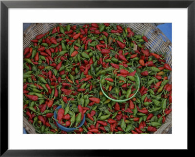 Mexican Peppers At An Open Air Market, Mexico by Gina Martin Pricing Limited Edition Print image