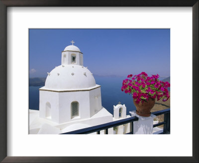 Greek Orthodox Church In Thira, Santorini, Cyclades Islands, Greece by Gavin Hellier Pricing Limited Edition Print image