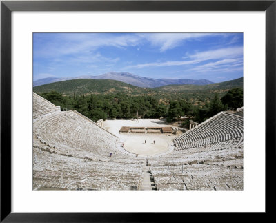 Ancient Greek Theatre, Epidaurus, Unesco World Heritage Site, Peloponnese, Greece, Europe by Oliviero Olivieri Pricing Limited Edition Print image