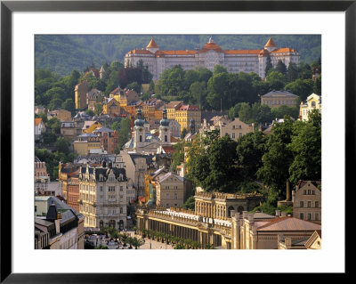 Karlovy Vary Spa Town, West Bohemia, Czech Republic by Walter Bibikow Pricing Limited Edition Print image