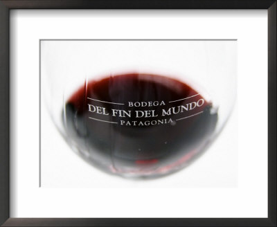 Glass Of Red Wine, Bodega Del Fin Del Mundo, The End Of The World, Neuquen, Patagonia, Argentina by Per Karlsson Pricing Limited Edition Print image