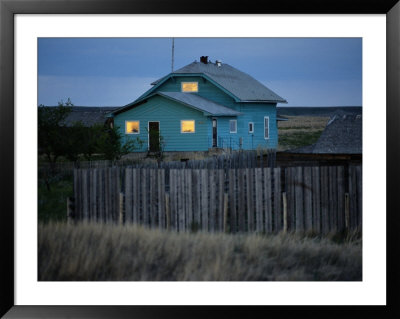 Twilight View Of A Canadian Homestead by Raymond Gehman Pricing Limited Edition Print image