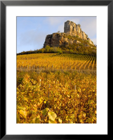 Roche De Solutre Above Vineyards, France by Lisa S. Engelbrecht Pricing Limited Edition Print image
