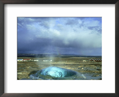 Strokkur (The Butter Churn) Erupts Approx Every 3 Mns At Geyser Hot Springs Area, Iceland by Richard Packwood Pricing Limited Edition Print image