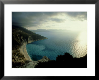 Myrtos Beach, Greece by David Cayless Pricing Limited Edition Print image