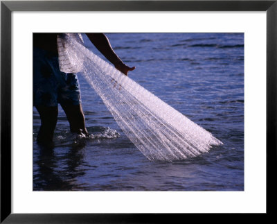 Pulling In The Nets At Hukilau At The Paradise Cove Luau On The Waianae Coast, Oahu, Hawaii, Usa by Lawrence Worcester Pricing Limited Edition Print image
