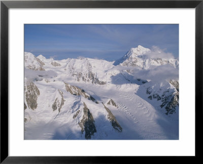 A View Of Mount Hunter And The Kahiltna Glacier by Rich Reid Pricing Limited Edition Print image
