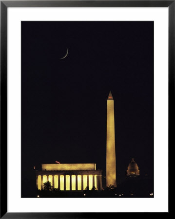 View Of The Lincoln And Washington Monuments, And Of The U.S. Capitol by Karen Kasmauski Pricing Limited Edition Print image