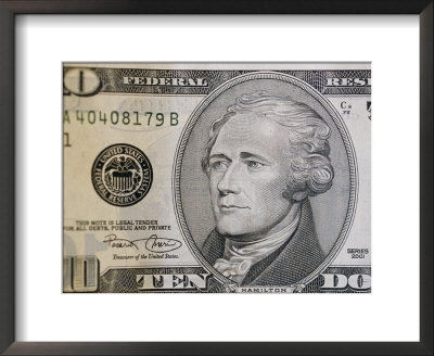 A Close View Of A Ten Dollar Bill by Joel Sartore Pricing Limited Edition Print image
