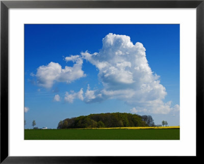 A Car Dwarfed By Clouds On Eastern M?En, An Island In Denmark by Keenpress Pricing Limited Edition Print image