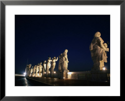 Statues On Roof Of St. Peter's Basilica (Basilica Di San Pietro), Vatican City by Martin Moos Pricing Limited Edition Print image