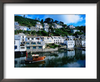 Houses And Fishing Harbour, Polperro, United Kingdom by Chris Mellor Pricing Limited Edition Print image