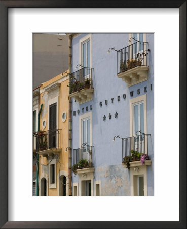 Hotel Gutkowski And Waterfront Buildings, Ortygia Island, Syracuse, Sicily, Italy by Walter Bibikow Pricing Limited Edition Print image