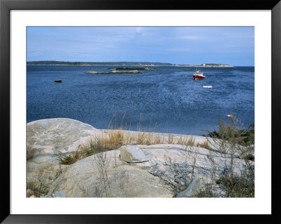 A Lobster Boat Sits At Anchor In A Bay In Maine On An Autumn Day by Taylor S. Kennedy Pricing Limited Edition Print image