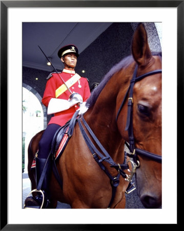 Mounted Guard In Front Of The Royal Palace, Malaysia by Michele Molinari Pricing Limited Edition Print image