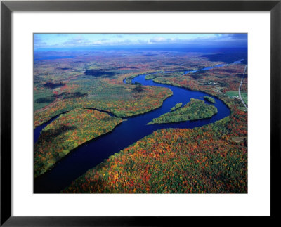 Overhead Of The Penobscot River, West Enfield, Usa by Jim Wark Pricing Limited Edition Print image