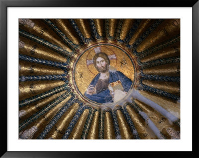 Byzantine Mosaic In Narthex At Kariye Museum, Istanbul, Turkey by Izzet Keribar Pricing Limited Edition Print image