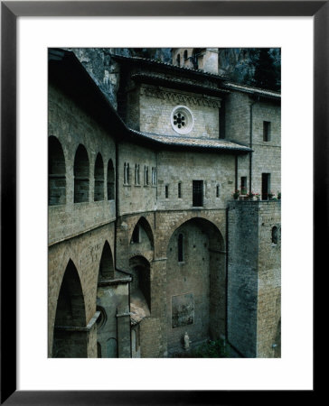 Mountainside Subiaco And St.Benedetto Monastery, Lazio, Italy by Jeffrey Becom Pricing Limited Edition Print image