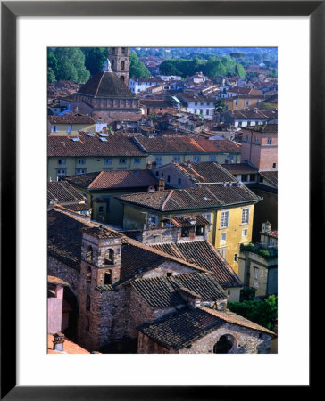 Rooftops And Buildings Of Town, Lucca, Italy by Bethune Carmichael Pricing Limited Edition Print image