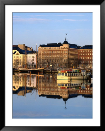 Early Morning Light Over The Marina At Pohjoisranta Near Senate Square, Helsinki, Finland by Jonathan Smith Pricing Limited Edition Print image