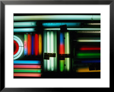 Coloured Fluorescent Tubes For Sale At Akihabara, Honshu, Tokyo, Japan by Richard I'anson Pricing Limited Edition Print image