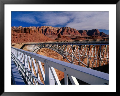 Navajo Bridge Over The Colorado River In Utah, Utah, Usa by Carol Polich Pricing Limited Edition Print image
