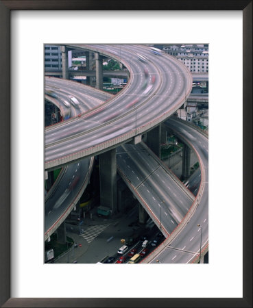 Highway Overpass Near The Yang Bu Bridge, Shanghai, China by Keren Su Pricing Limited Edition Print image