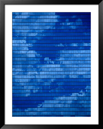 Clouds Reflected In An Office Tower In Kyobahi, Osaka, Kinki, Japan, by Frank Carter Pricing Limited Edition Print image
