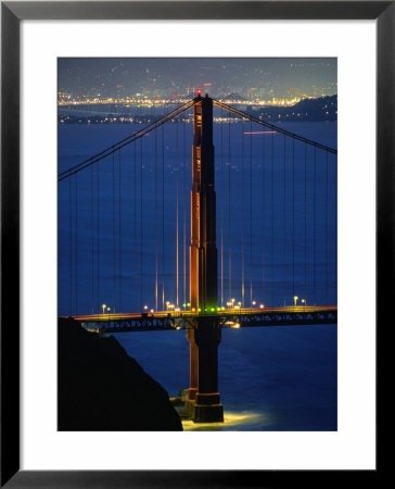 Golden Gate Bridge At Night, San Francisco, California, Usa by Stephen Saks Pricing Limited Edition Print image
