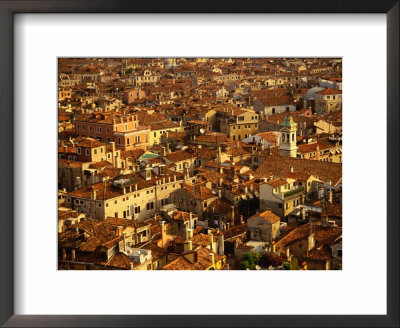 Cityscape Of Red Tiled Rooftops, Venice, Italy by Jon Davison Pricing Limited Edition Print image