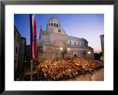 The Cathedral Of St. Jacob During The International Children's Festival, Sibenik, Croatia by Martin Moos Pricing Limited Edition Print image