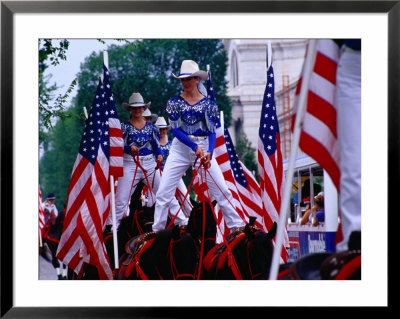 Women On Horseback In Independence Day Parade, Washington Dc, Usa by Richard I'anson Pricing Limited Edition Print image