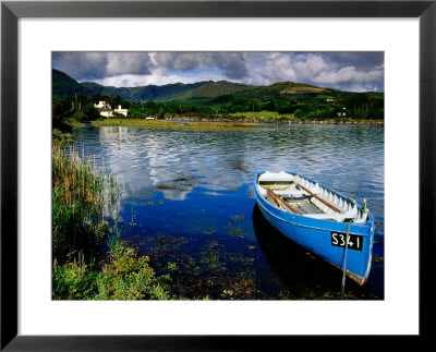 Wooden Boat Tied Up On Beara Peninsula, Adrigole, Ireland by Richard Cummins Pricing Limited Edition Print image