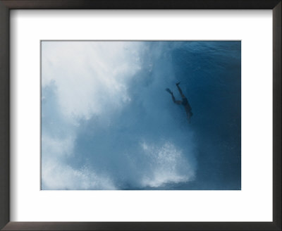 Body Surfer Catches A Huge Wave by Robert Madden Pricing Limited Edition Print image