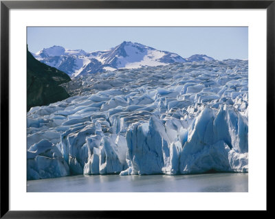 Close View Of A Glacier Spilling Into The Water Off Chile by Mark Thiessen Pricing Limited Edition Print image