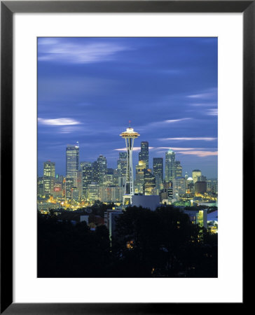 Seattle Skyline Fr. Queen Anne Hill, Washington, Usa by Walter Bibikow Pricing Limited Edition Print image