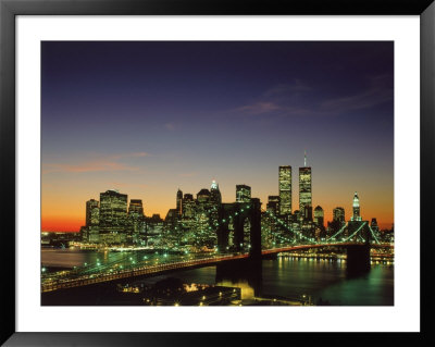 Brooklyn Bridge & Lower Nyc by David Ball Pricing Limited Edition Print image