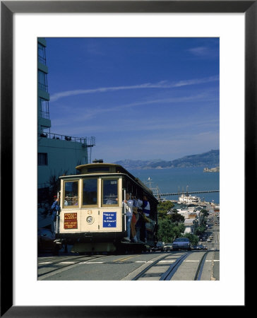 Trolley In Motion, San Francisco, Ca by Mitch Diamond Pricing Limited Edition Print image