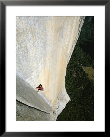 A Man Climbs El Capitan, Yosemite, California by Jimmy Chin Pricing Limited Edition Print image