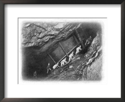 Miners Climbing From The Sixty To The Fifty-Fathom Level In King Edward's Mine by J.C. Barrow Pricing Limited Edition Print image